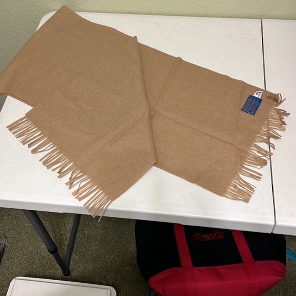 Pendleton® Scarf Classic Wool Camel Scarf mens or women’s Pendleton vintage - Picture 2 of 5